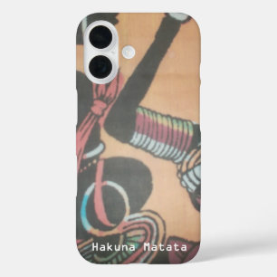 Coques iPhone 16 MAASAI Hakuna Matata.