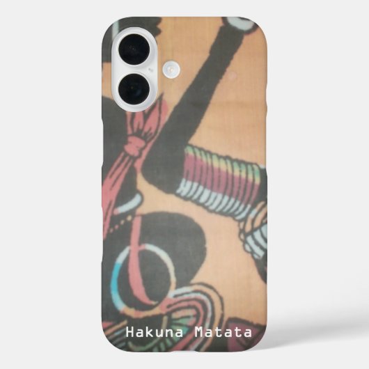 Coques Case-Mate iPhone MAASAI Hakuna Matata. (Verso)