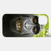 Coques Case-Mate iPhone Macaque souriant (Verso (horizontal))
