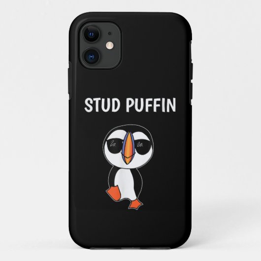 Coques Case-Mate iPhone Macareux Stud Puffin Oiseau Drôle (Dos)