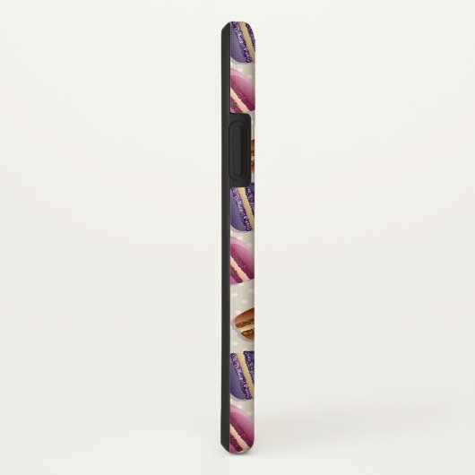 Coques Case-Mate iPhone Macaron Cookies Cute Custom Monogramme Initial (Dos/Droite)