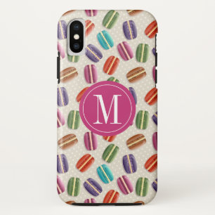 Case-Mate iPhone Case Macaron Cookies Cute Custom Monogramme Initial