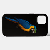 Coques Case-Mate iPhone Macaw bleu jaune iPhone 13 Black 4 Luxe (Verso (horizontal))