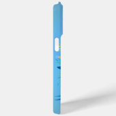 Coques Case-Mate iPhone Macaw tropicale bleue et colorée (Verso / Droite)