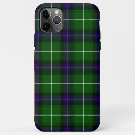 Coques Case-Mate iPhone MacDonald tartan bleu vert plaid (Dos)