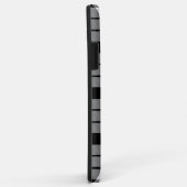 Coques Case-Mate iPhone MacFarlane tartan noir blanc plaid (Dos/Droite)