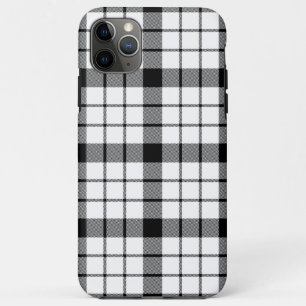 Case-Mate iPhone Case MacFarlane tartan noir blanc plaid