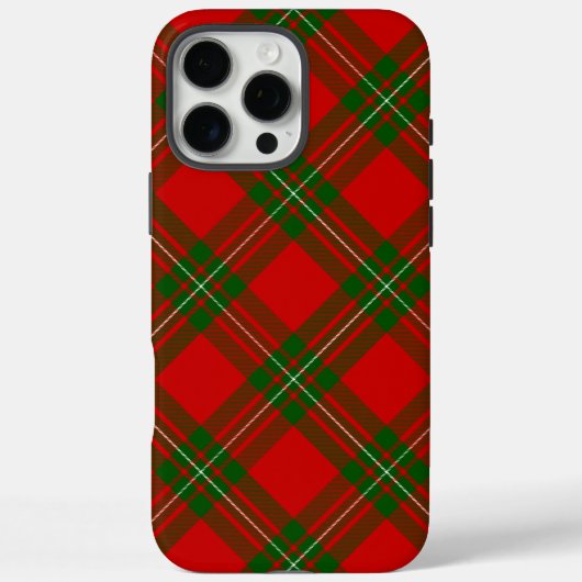 Coques Case-Mate iPhone MacGregor tartan rouge vert carreaux (Verso)