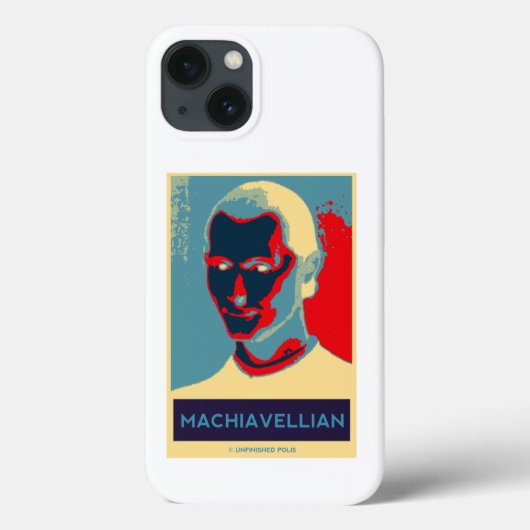Coques Case-Mate iPhone Machiavellian (Poster Machiavelli de style Obama) (Verso)