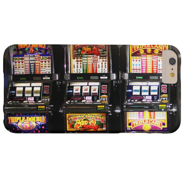 Coques Case-Mate iPhone Machines de rêve - Machines à sous Lucky (Dos (Horizontal))