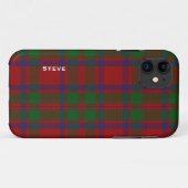 Coques Case-Mate iPhone MacIntosh Clan Tartan Plaid (Dos (Horizontal))