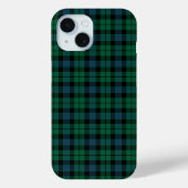 Coques Case-Mate iPhone MacKay Clan Vert, bleu et noir Tartan (Verso)