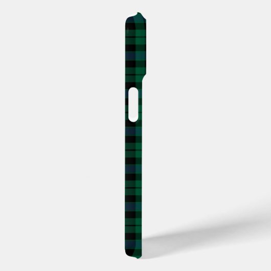 Coques Case-Mate iPhone MacKay Clan Vert, bleu et noir Tartan (Verso / Droite)