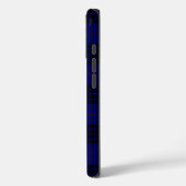 Coques Case-Mate iPhone MacKay tartan bleu noir plaid (Verso / Gauche)