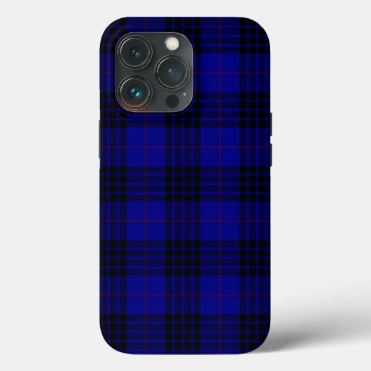 Coques Case-Mate iPhone MacKay tartan bleu noir plaid (Verso)