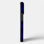 Coques Case-Mate iPhone MacKay tartan bleu noir plaid (Verso / Droite)