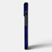 Coques Case-Mate iPhone MacKay tartan bleu noir plaid (Verso / Gauche)