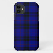 Coques Case-Mate iPhone MacKay tartan bleu noir plaid (Dos)