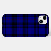 Coques Case-Mate iPhone MacKay tartan bleu noir plaid (Verso (horizontal))