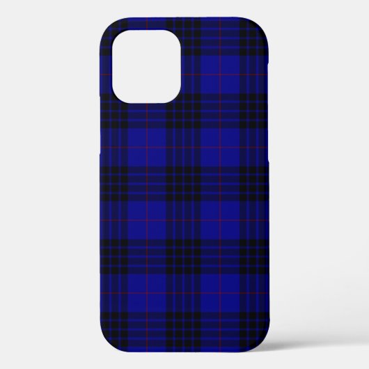 Coques Case-Mate iPhone MacKay tartan bleu noir plaid (Verso)