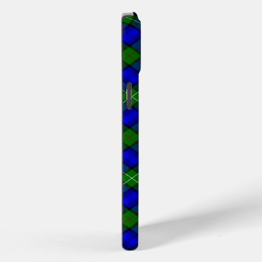 Coques Case-Mate iPhone MacKenzie tartan bleu vert plaid (Verso / Droite)