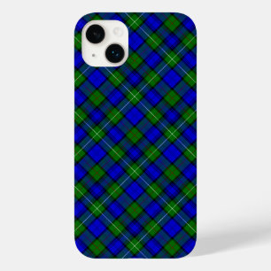 Coque Pour iPhone 14 Plus MacKenzie tartan bleu vert plaid