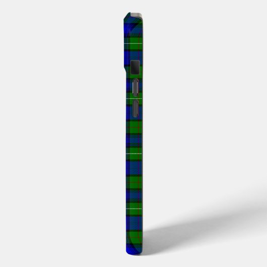 Coques Case-Mate iPhone MacKenzie tartan bleu vert plaid (Verso / Gauche)