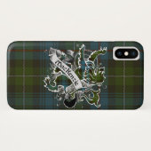 Coques Case-Mate iPhone MacKenzie Tartan Lion (Dos (Horizontal))