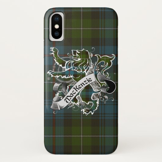 Coques Case-Mate iPhone MacKenzie Tartan Lion (Dos)