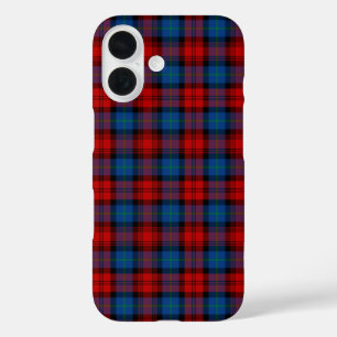 Coques iPhone 16 MacLachlan Clan Rouge et Royal Blue Tartan