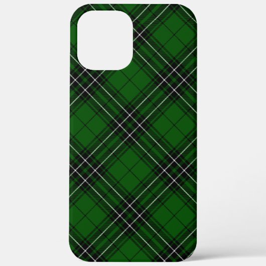 Coques Case-Mate iPhone MacLean Tartan vert et noir plaid (Verso)