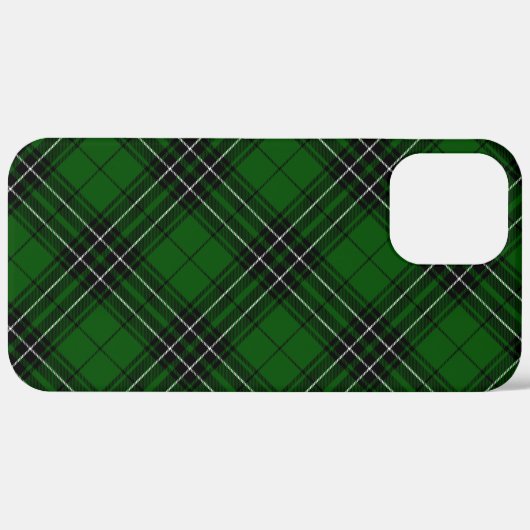 Coques Case-Mate iPhone MacLean Tartan vert et noir plaid (Retour (horizontal))