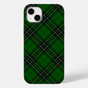 Coque Pour iPhone 14 Plus MacLean Tartan vert et noir plaid