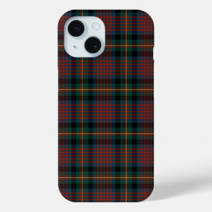 Coque Pour iPhone 15 MacLennan Clan Navy Blue and Red Tartan
