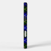 Coques Case-Mate iPhone Macneil de Barra tartan bleu vert plaid (Verso / Droite)
