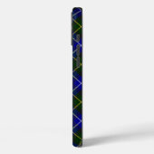 Coques Case-Mate iPhone Macneil de Barra tartan bleu vert plaid (Verso / Gauche)