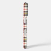 Coques Case-Mate iPhone MacPherson Clan Robe noir et blanc Tartan (Verso / Droite)
