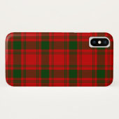 Coques Case-Mate iPhone MacQuarrie tartan rouge vert carreau (Dos (Horizontal))