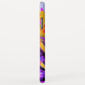 Coques Case-Mate iPhone Macro Abstrait à chaud rose et jaune (Dos/Droite)