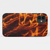 Coques Case-Mate iPhone Macro de flamme de feu dans la cheminée (Dos (Horizontal))