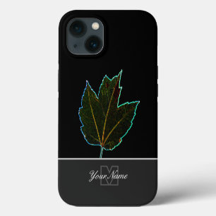 Case-Mate iPhone Case Macro des veines feuilles de néon-pop-art avec Mon