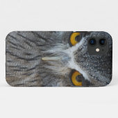 Coques Case-Mate iPhone Macro hibou de Scops noir et blanc (Dos (Horizontal))