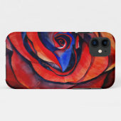 Coques Case-Mate iPhone Macro rouge rose abstraite peinture d'art (Dos (Horizontal))