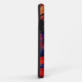 Coques Case-Mate iPhone Macro rouge rose abstraite peinture d'art (Dos/Droite)