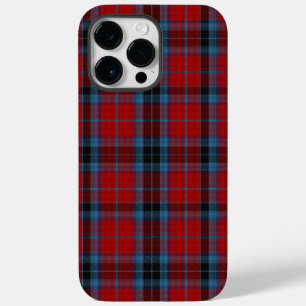 Coque Pour Pour iPhone 14 Pro Max MacTavish Tartan Rouge et Bleu Carreaux