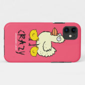 Coques Case-Mate iPhone Madame folle ROSE Cartoon Hen de poulet (Dos (Horizontal))