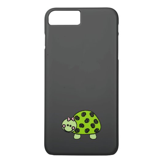 Coques Case-Mate iPhone Madame lunatique mignonne de tortue (Dos)
