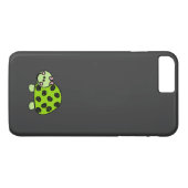 Coques Case-Mate iPhone Madame lunatique mignonne de tortue (Dos (Horizontal))
