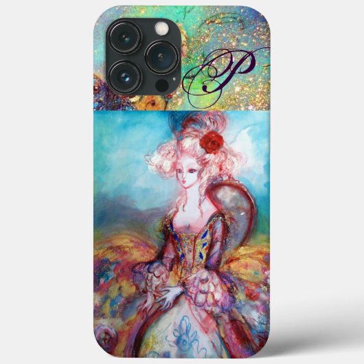COQUES Case-Mate iPhone MADAME POMPADOUR, ÉLÉGANT MONOGRAMME DE MODE BEAUT (Verso)