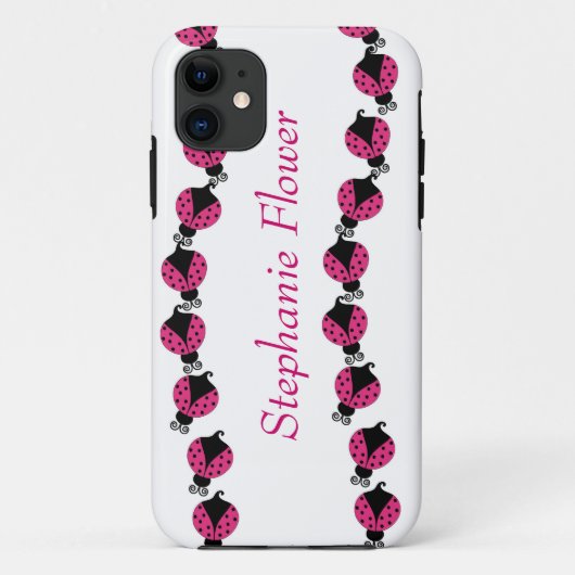 Coques Case-Mate iPhone Madame rose colorée insecte (Dos)